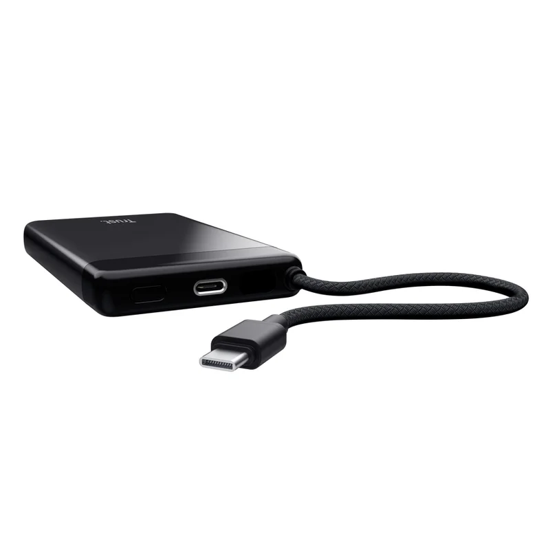Външна батерия TRUST Fiera 10.000, 2 USB порта, черна
