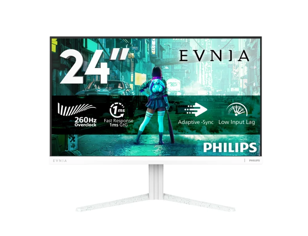 Philips 24M2N3201P, 23.8" Fast IPS WLED, 1920x1080@260Hz (OC, Native 240Hz), 1ms GtG, 0.3ms MPRT, 300cd m/2, 1000:1, Adaptive Sync, Low Blue Mode, FlickerFree, Tilt, Height Adjust, Pivot, Swivel, HDMI, DP
