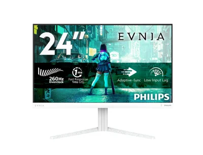 Philips 24M2N3201P, 23.8" Fast IPS WLED, 1920x1080@260Hz (OC, Native 240Hz), 1ms GtG, 0.3ms MPRT, 300cd m/2, 1000:1, Adaptive Sync, Low Blue Mode, FlickerFree, Tilt, Height Adjust, Pivot, Swivel, HDMI, DP