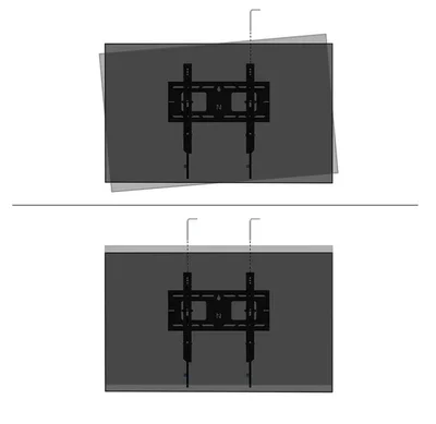 Стойка за стена Neomounts Level-750, 32-75", до 100 кг, накланяща се, заключваща се