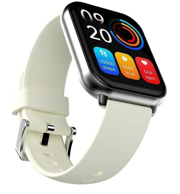HiFuture Zone2 Silver, 1.96", 240?286, Bluetooth Call, IP68 Waterproof, 24/7 True Heart Rate & Blood Oxygen Sensor, Up to 7 days daily use, 100+ Sports Mode
