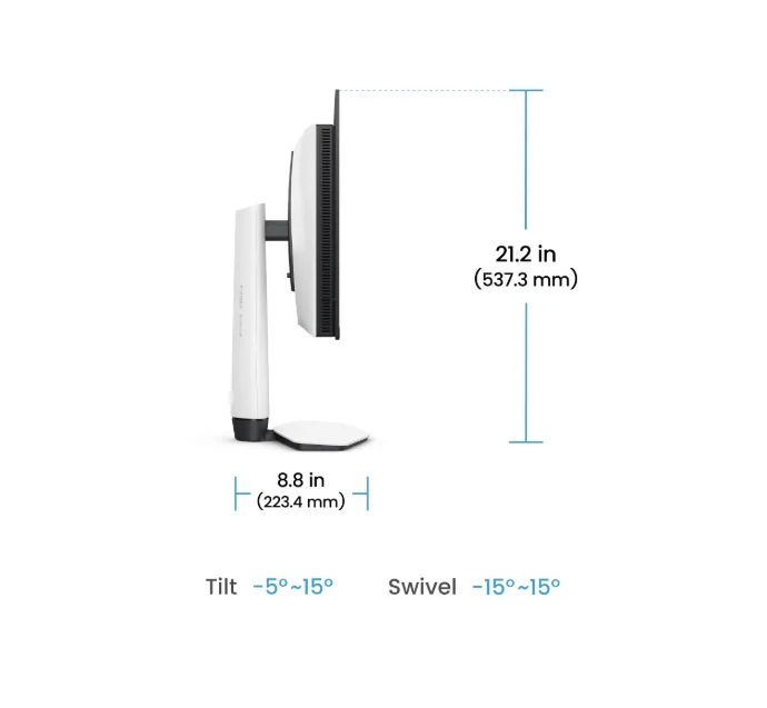 Монитор BenQ MOBIUZ EX271UZ 26.5" 4K OLED, 240Hz, 0.03ms, FreeSync Premium Pro, Бял