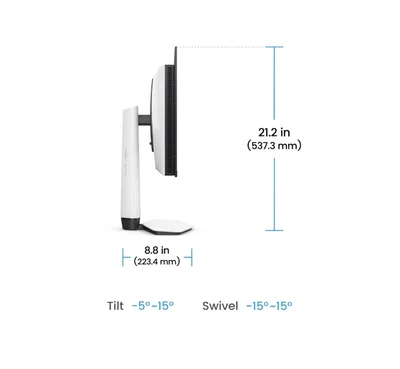 Монитор BenQ MOBIUZ EX271UZ 26.5" 4K OLED, 240Hz, 0.03ms, FreeSync Premium Pro, Бял