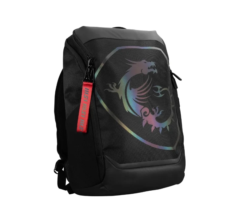 MSI Titan Gaming Backpack, Water resistant  IPX-2, Padded mesh back panel, All laptop up to 18", 51 x 34 x 9cm