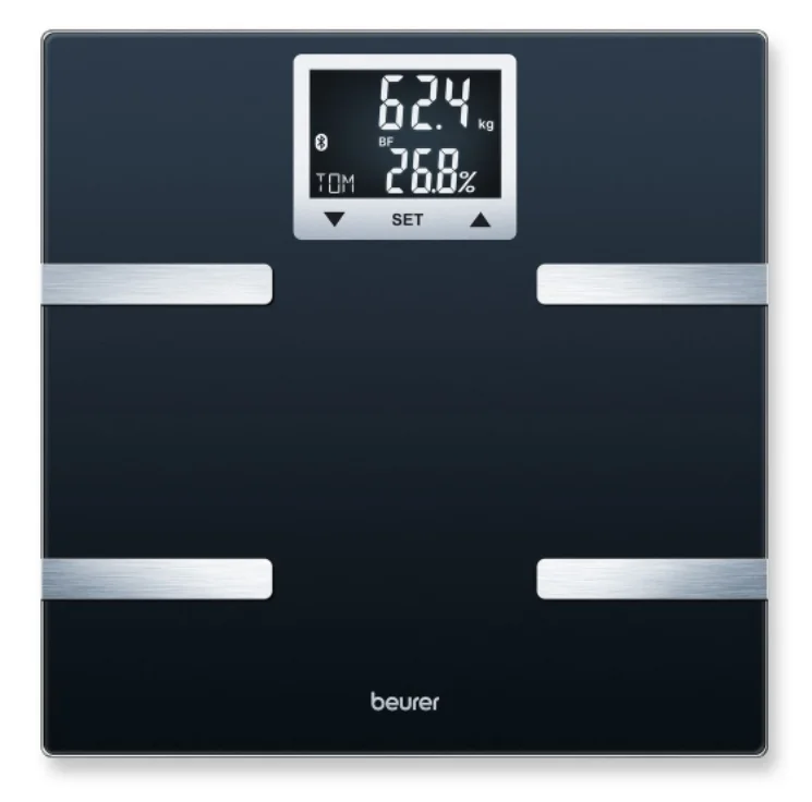 Диагностичен кантар Beurer BF 720 BT, 180 kg, Bluetooth, Черен