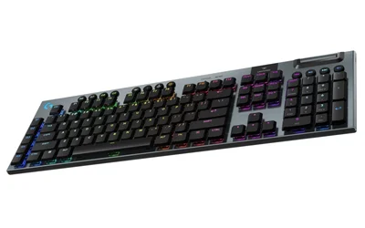 Гейминг клавиатура Logitech – G915 X LIGHTSPEED, безжична, US, черна, LINEAR