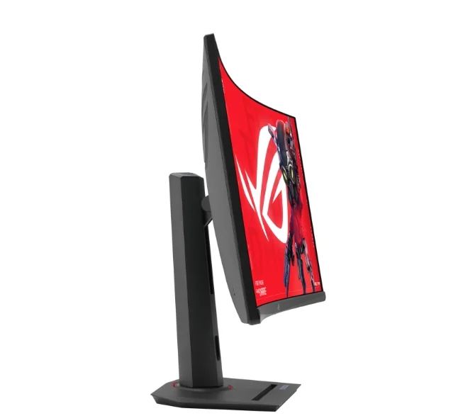 Asus ROG Strix XG32WCS Gaming Monitor  32'', 2560x1440, Curved, 180Hz (Above 144Hz), 1ms (GTG), Fast VA, Extreme Low Motion Blur Sync, USB Type-C, FreeSync, DisplayWidget Center, tripod socket, HDR, Black