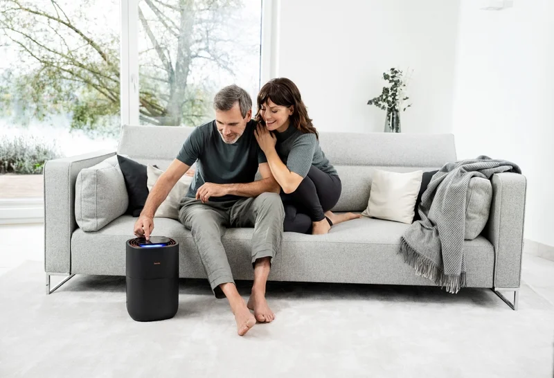Beurer LB 300 plus Air humidifier- Natural cold evaporation technology, 3 fan speeds, up to 300 ml/h, up to 45 m2, WT 3l, Night mode and timer function