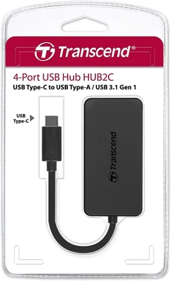 Transcend 4-Port HUB, USB 3.1 Gen 1, Type C