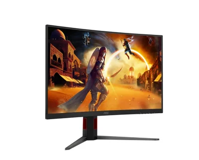 AOC C32G4Z, 31.5" Curved 1500R, VA, WLED, 1920x1080@260Hz (OC, Native 240Hz), 4ms GtG, 0.3ms MPRT, 300cd m/2, 3500:1, Adaptive Sync, FlickerFree, Anti Blue Light, 5Wx2, Tilt, Height Adjust, Swivel, 2xHDMI, DP
