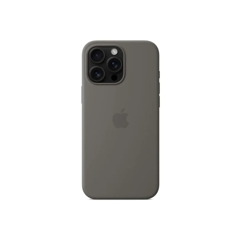 Apple iPhone 16 Pro Max Silicone Case with MagSafe - Stone Gray