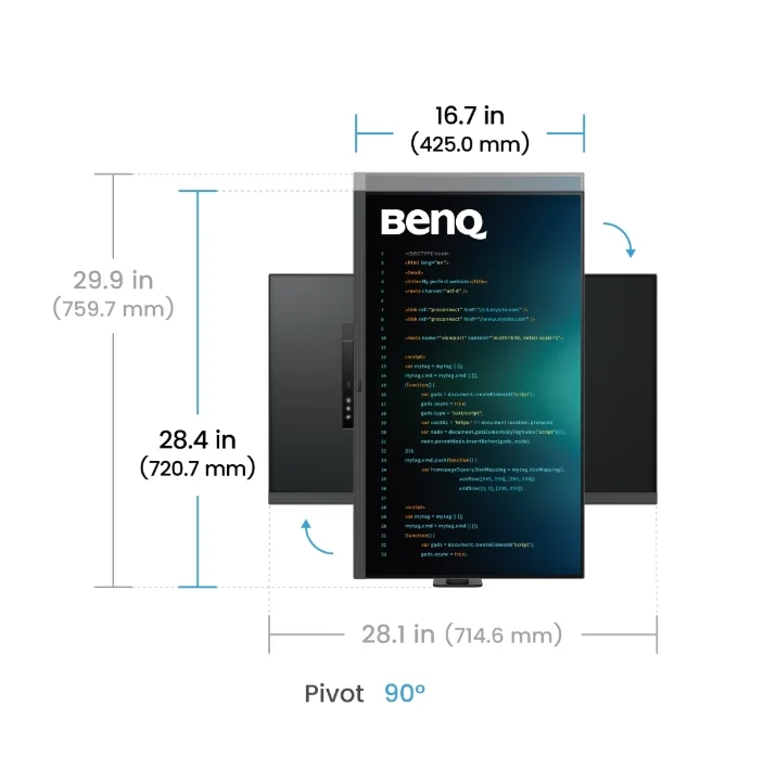 Монитор BenQ RD320UA 32" IPS 3:2 3840x2160 HDR400 95% P3 Ergo Stand