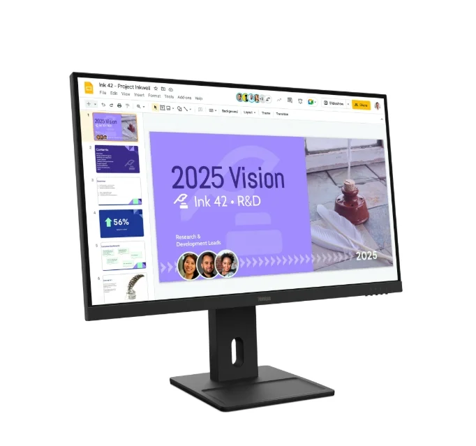 Lenovo ThinkVision E27Q-40 27" IPS, WLED, 2560x1440, 16:9, 100Hz, 4ms, 350 cd/m2, 1500:1, Speakers 2Wx2, HDMI, DP, Tilt, Swivel, Pivot, Height Adjust Stand