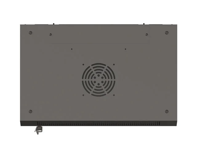 Lanberg rack cabinet 19" wall-mount 4U/540x350 (flat pack) with glass door black