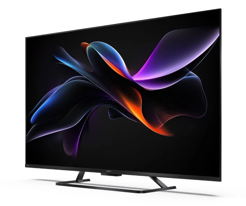 Sharp 50HR7265E, 50" QLED  GOOGLE TV, 4K 144Hz Quantum Dot 3840x2160 Frameless, AQUOS AI, DVB-T/T2/C/S/S2, Active Motion 1400, HDR10, Dolby Atmos, Dolby Vision, DTS:X, Google Assistant, HDMI eARC, Mini Composite/CVBS + Audio input, USB, Wi-Fi, Bluetooth,