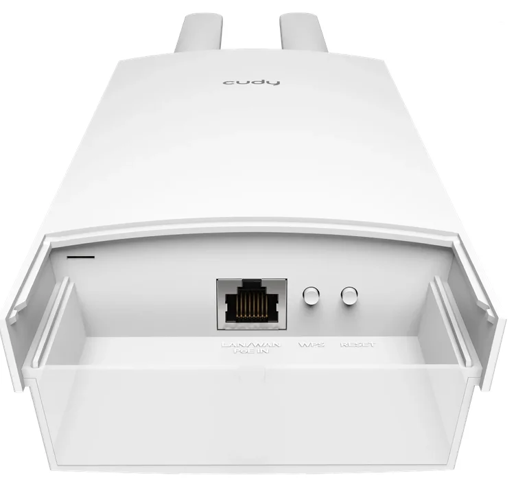 Cudy AP3000 High Power WiFi 6 Outdoor Access Point AX3000, 2402Mbps at 5GHz + 574Mbps at 2.4GHz, 1 x Gigabit RJ45, IP65 Waterproof, lightning protection, 48V passive PoE adapter included