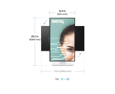 BenQ GW2490TC 23.8W WORK &  ENTERTAINMENT DISPLAY GW2490TC WHITE