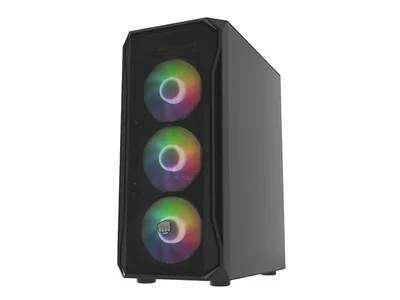 Кутия за компютър Fury Shobo SH4F RGB Middle Tower, прозорец, черна