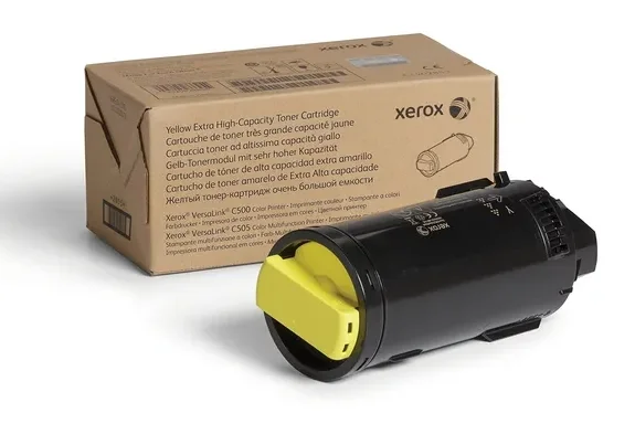 Xerox Yellow Extra High Capacity Toner Cartridge for VersaLink C500/C505 (9000 pages), XHI DMO