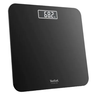 Електронен кантар Tefal PP1800V0 Premiss 3, закалено стъкло, 160 kg, черен