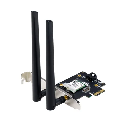 Asus PCI-E Adapter, PCE-AXE5400, AXE5400, Tri-Band, Bluetooth 5.2, WPA3, OFDMA, MU-MIMO