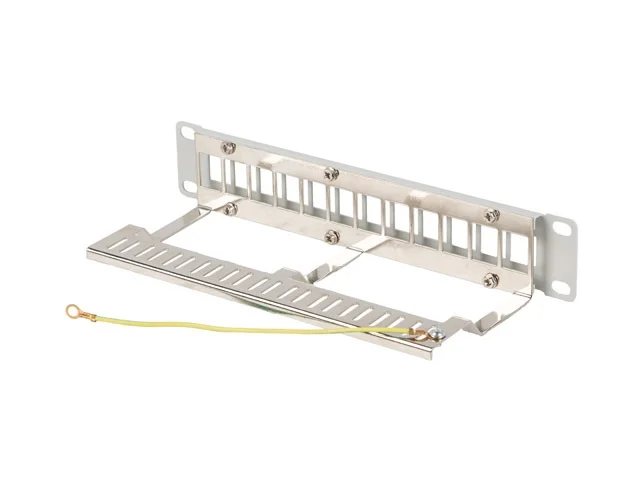 Пач панел Lanberg 12 порта 1U 10" FTP за keystone модули сив v2