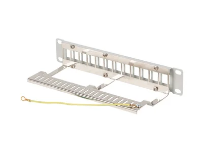 Пач панел Lanberg 12 порта 1U 10" FTP за keystone модули сив v2