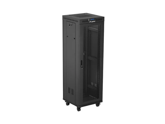 Lanberg rack cabinet 19" free-standing 37U/600X600 (FLAT PACK) with mesh door LCD black