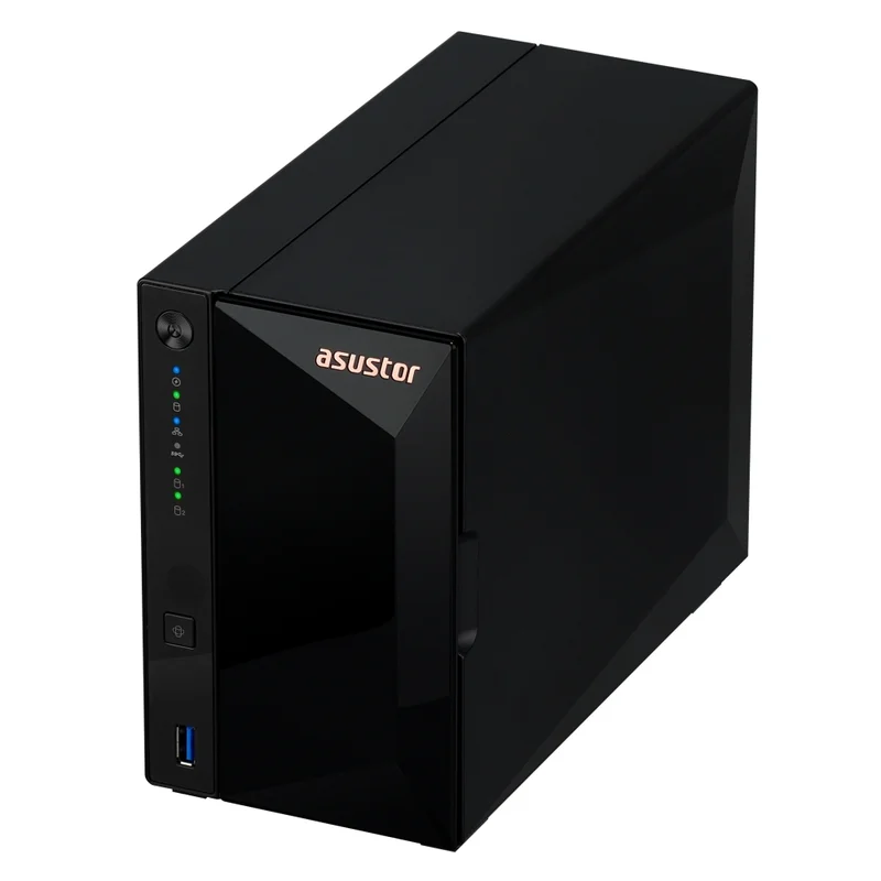 Мрежови сторидж ASUSTOR AS3302T_V2 2-Bay, Realtek RTD1619B, 2GB DDR4, 2.5GbE, USB 3.2 Gen1
