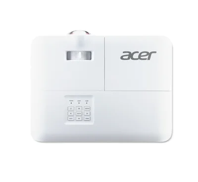 Acer Projector S1387n, DLP, Short Throw 0.5, WXGA (1280x800), 4000 ANSI Lumens, 20 000:1, 1x, HDMI 1.4x2, DC Out (5V/1A, USB-A), Component Video (D-sub), RCA, RJ45, RS232, Audio in/out, Speaker 16W, 3.1 kg, 3Y, White