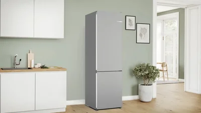 Bosch KGN392LDF SER4, FS fridge-freezer, Total No Frost, D,  203/60/66.5cm, 363l(260+103), 35dB, VitaFresh XXL , Stainless steel look