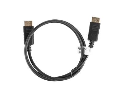 DisplayPort кабел Lanberg 1m 4K, черен