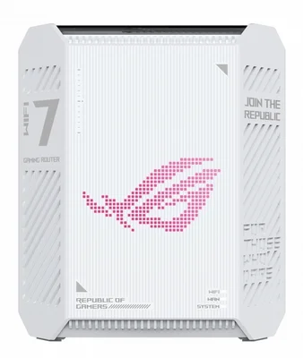 Asus ROG Strix, GS-BE7200 Dual-band WiFi 7 (802.11be) Gaming Router, supports 4096-QAM, dual gaming ports, enhanced 5GHz long-range antennas, Smart Home Master, and commercial-grade AiProtection