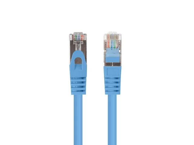 Lanberg patch cord CAT.6 FTP 0.25m fluke passed (10-pack), blue