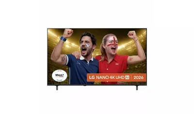 LG 65NU8E0B3LA, 65" 4K HDR UHD, 3840x2160, DVB-T2/C/S2, AI Alpha 7, HDR 10, webOS 26, ThinQ AI, VRR, ALLM, HGiG, WiFi, Clear Voice, 4K Super Upscaling, Bluetooth 5.3, Hdmi e-ARC , CI, LAN, AirPlay2, AI Sound Pro, Google Cast, 2 Pole stand, Black