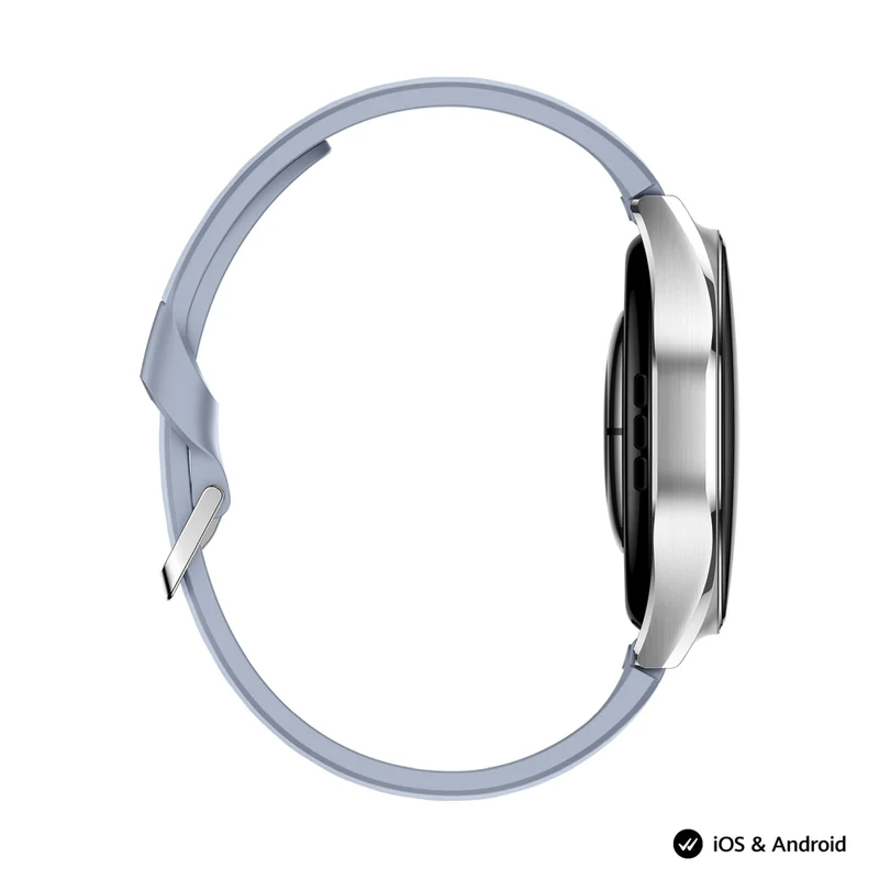 Смарт часовник Huawei Watch 6 Niz-L19F, 1.5" LTPO OLED, 2GB RAM, 64GB, 4G LTE, син + FreeBuds 7i бели