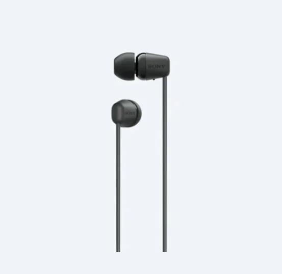 Слушалки Sony WI-C100 In-ear, Bluetooth, черни