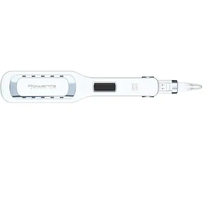 Преса за коса Rowenta SF5010F0 Wet & Dry Pro, Nano Ceramic, йонизираща функция, широки плочи, LCD дисплей, бяла