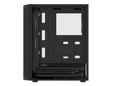 Кутия за компютър FURY Shobo SH4 RGB Middle Tower, прозорец, черен