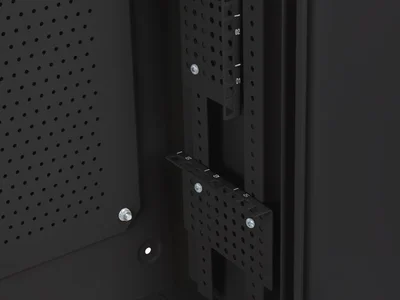 Lanberg rack cabinet 19" wall-mount 6U+3u/540x200 low-profile black (assembled)
