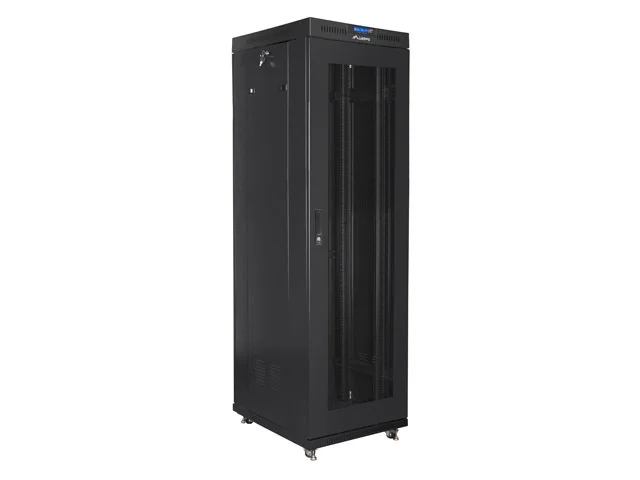 Lanberg rack cabinet 19" free-standing 42U/600x800 (flat pack) with mesh door lcd black v2