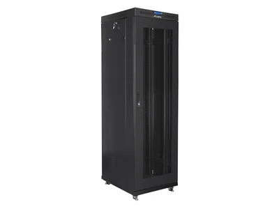 Lanberg rack cabinet 19" free-standing 42U/600x800 (flat pack) with mesh door lcd black v2