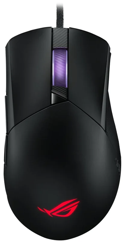 Asus ROG Gladius III Wired Gaming Mouse, 19K Optical Sensor, 19,000 DPI, 6 Programmable Buttons, RGB Lighting, ROG Switch Socket Design, Swappable Switches, Ergonomic, Black