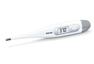 Термометър Beurer FT 09/1, контактен, дисплей в °C, водоустойчив, бял