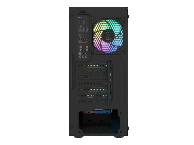 Fury PC Case Shobo SH8 ARGB Midi Tower, Window, Black