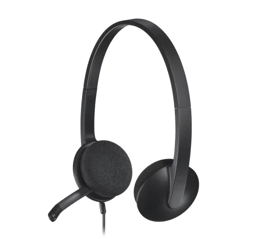Слушалки Logitech H340 USB, черен