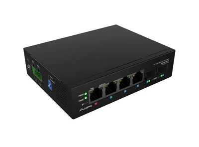 Lanberg Switch Light Industrial POE 1 x BT 3 x AT 2 x SFP DIN Unmanagment Gigabit Ethernet
