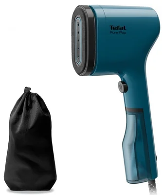 Ръчна парна ютия Tefal DT2020E1 Pure POP, 1300W, до 20g/min, 15 сек. загряване, 70ml резервоар, автоматично изключване, синя