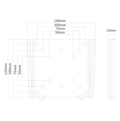 Neomounts Flat Screen Wall Mount (fixed, ultrathin)