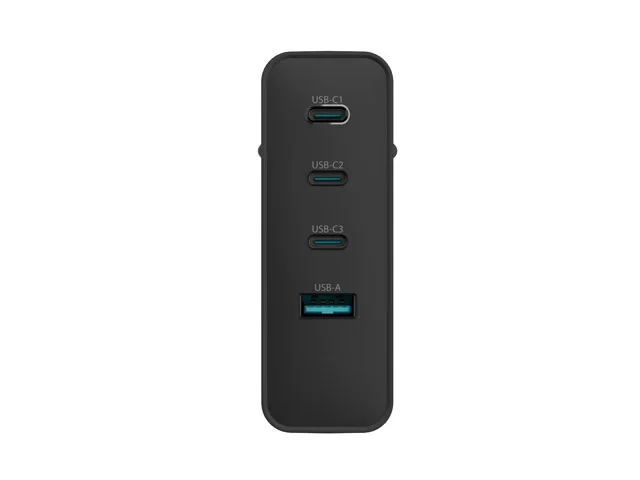 Natec USB Charger Ribera 3X USB-C + 1x USB-A 100W, Black
